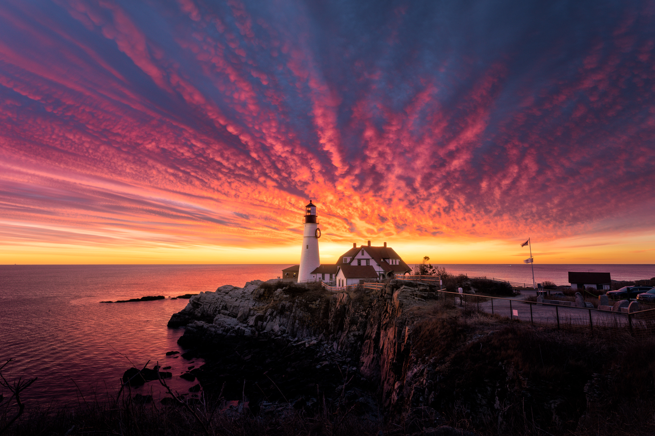 Sky Fire Portland Head Light