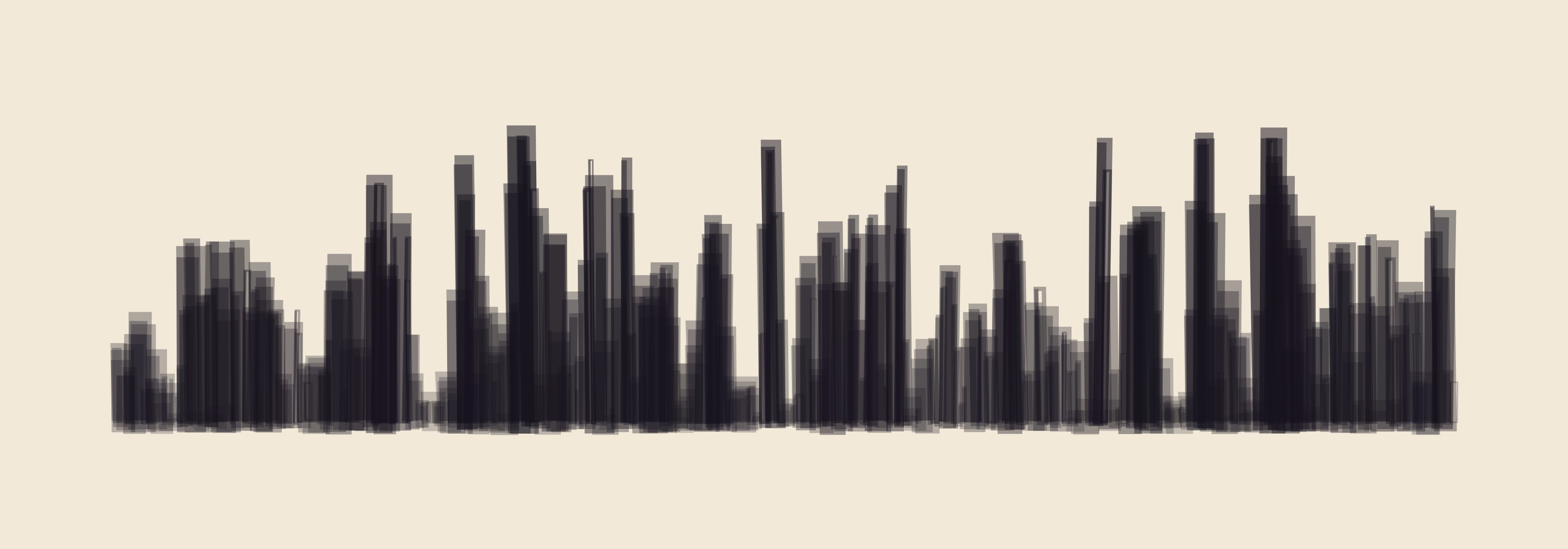 The city looks harmless from so far away