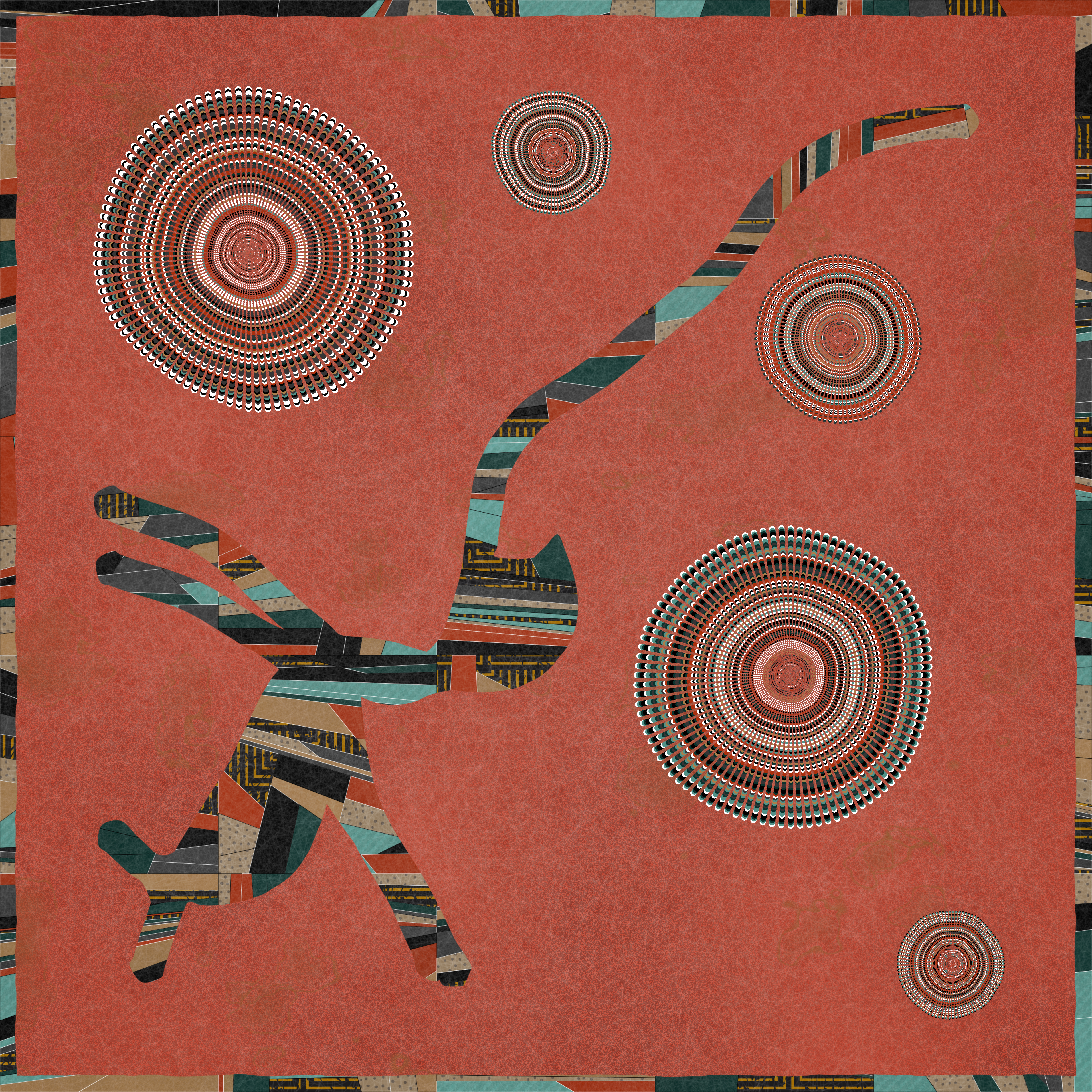 Generative Patchwork and Bullseye by Emily Xie #17/100