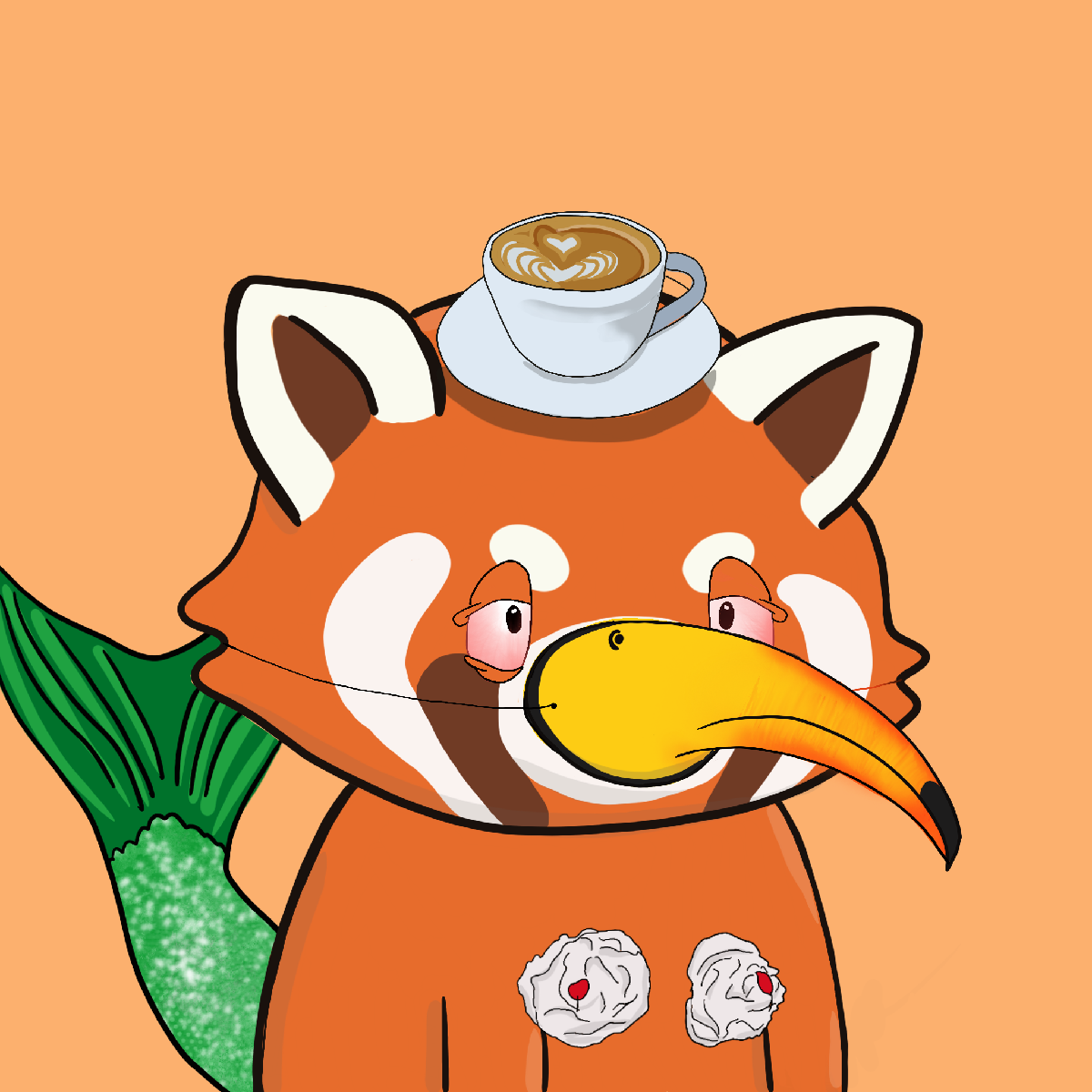 Okay Red Panda #7438