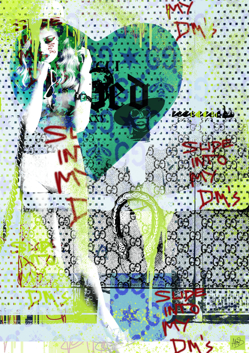 SLIDE INTO MY DM'S - TOKEN 1 — Miss AL Simpson, Scottish cryptoartist