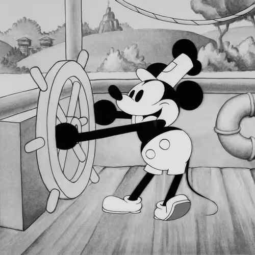 Steamboat Willie Public Domain 2024 #1011/2000