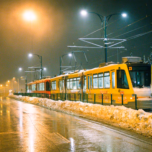 Tram at Christmas