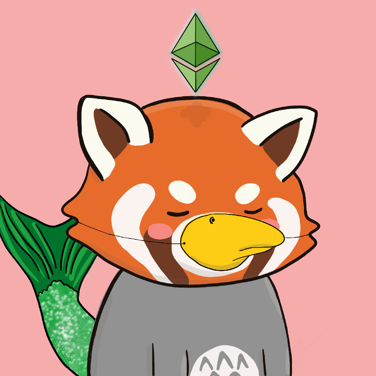 Okay Red Panda #7213