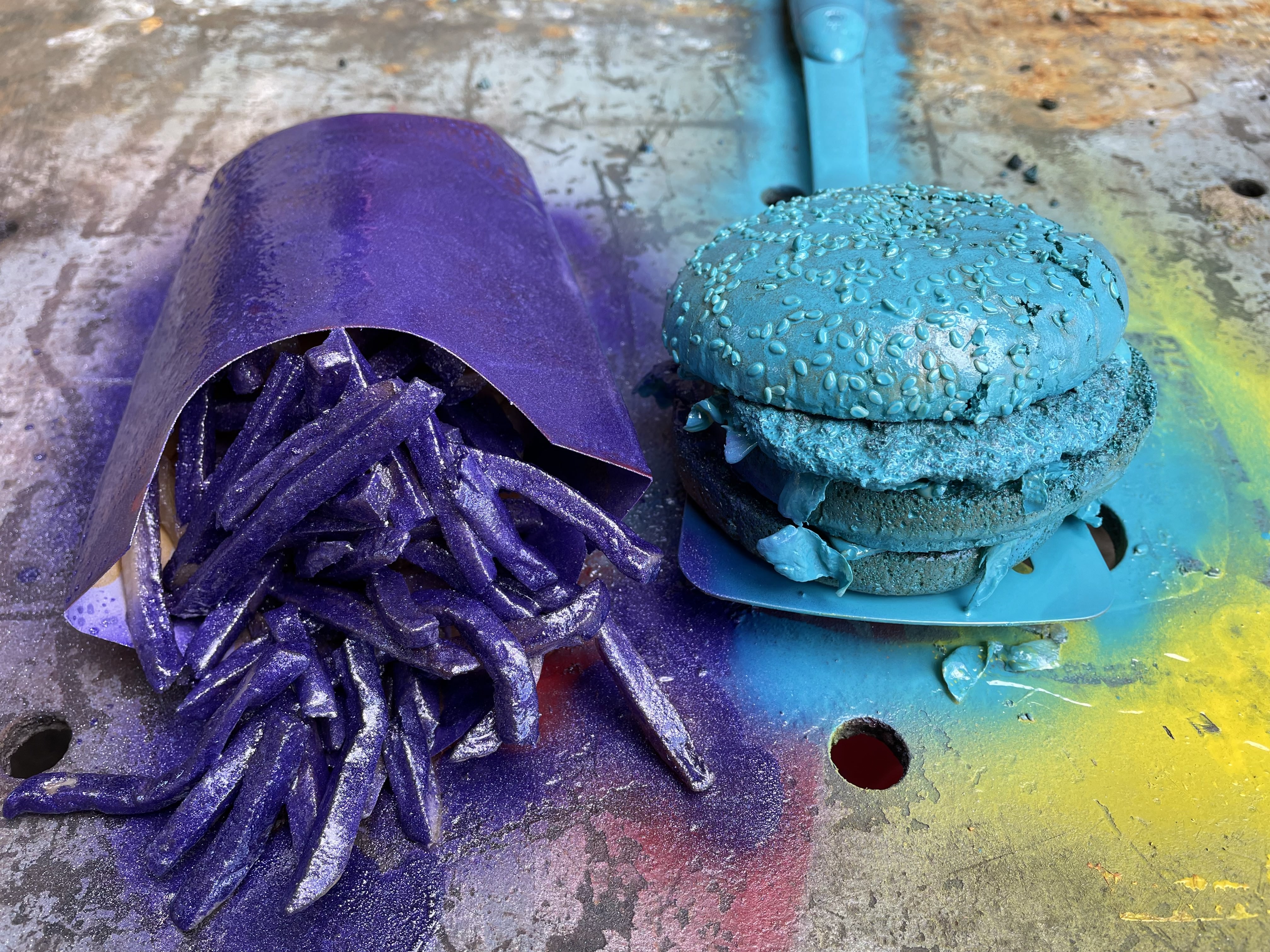 two color spatch