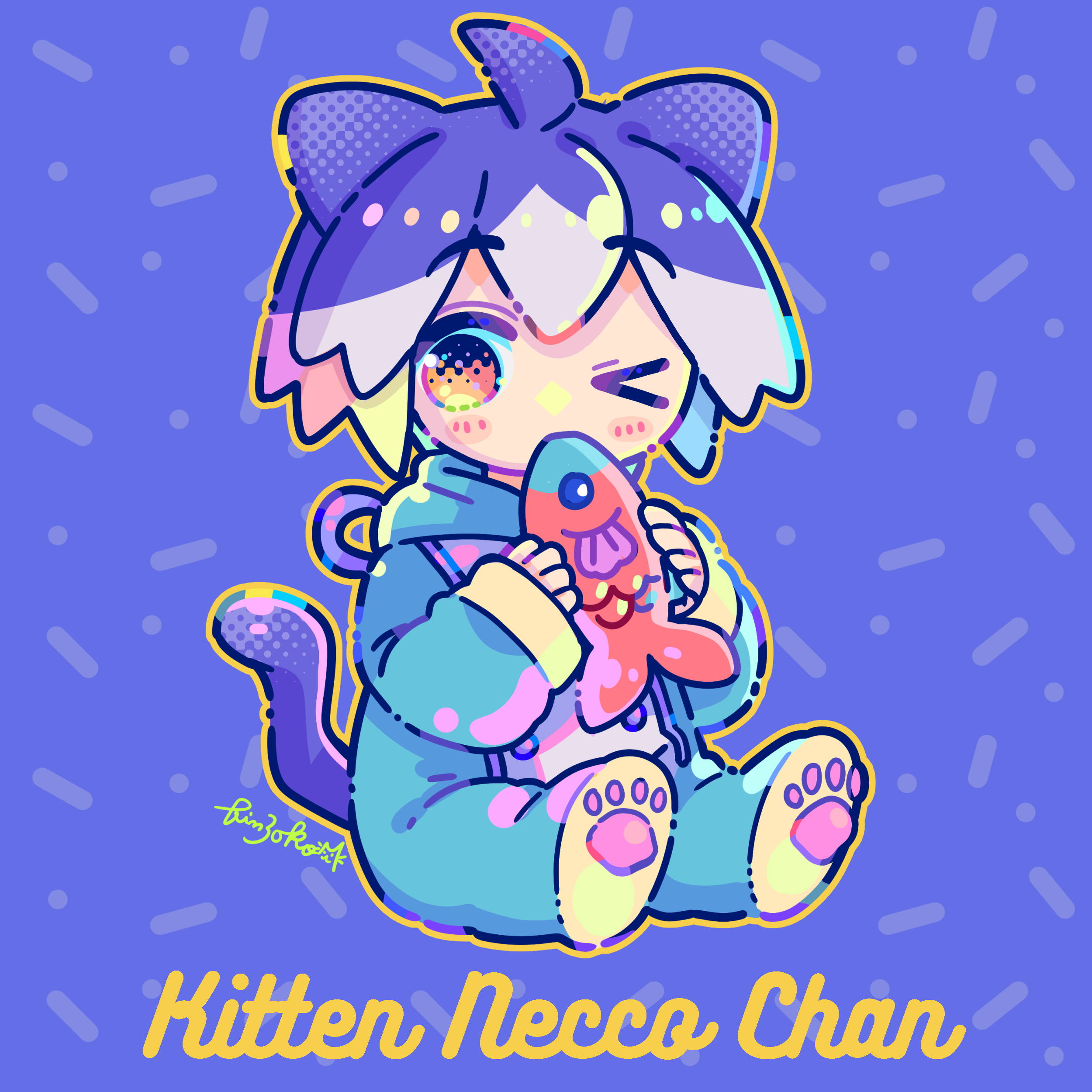 🐱The winking KITTEN NECCO🐱