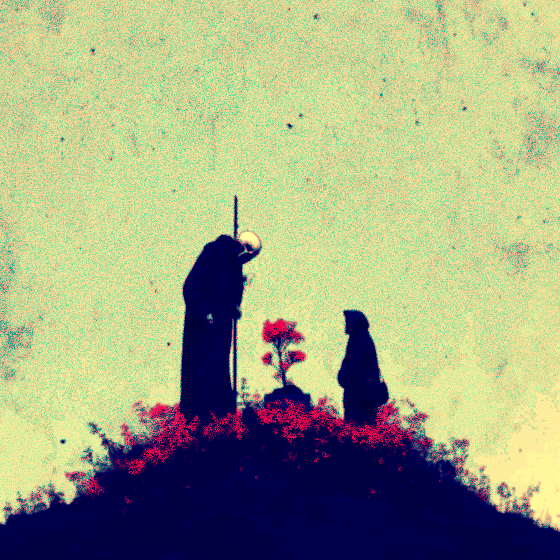 in the garden