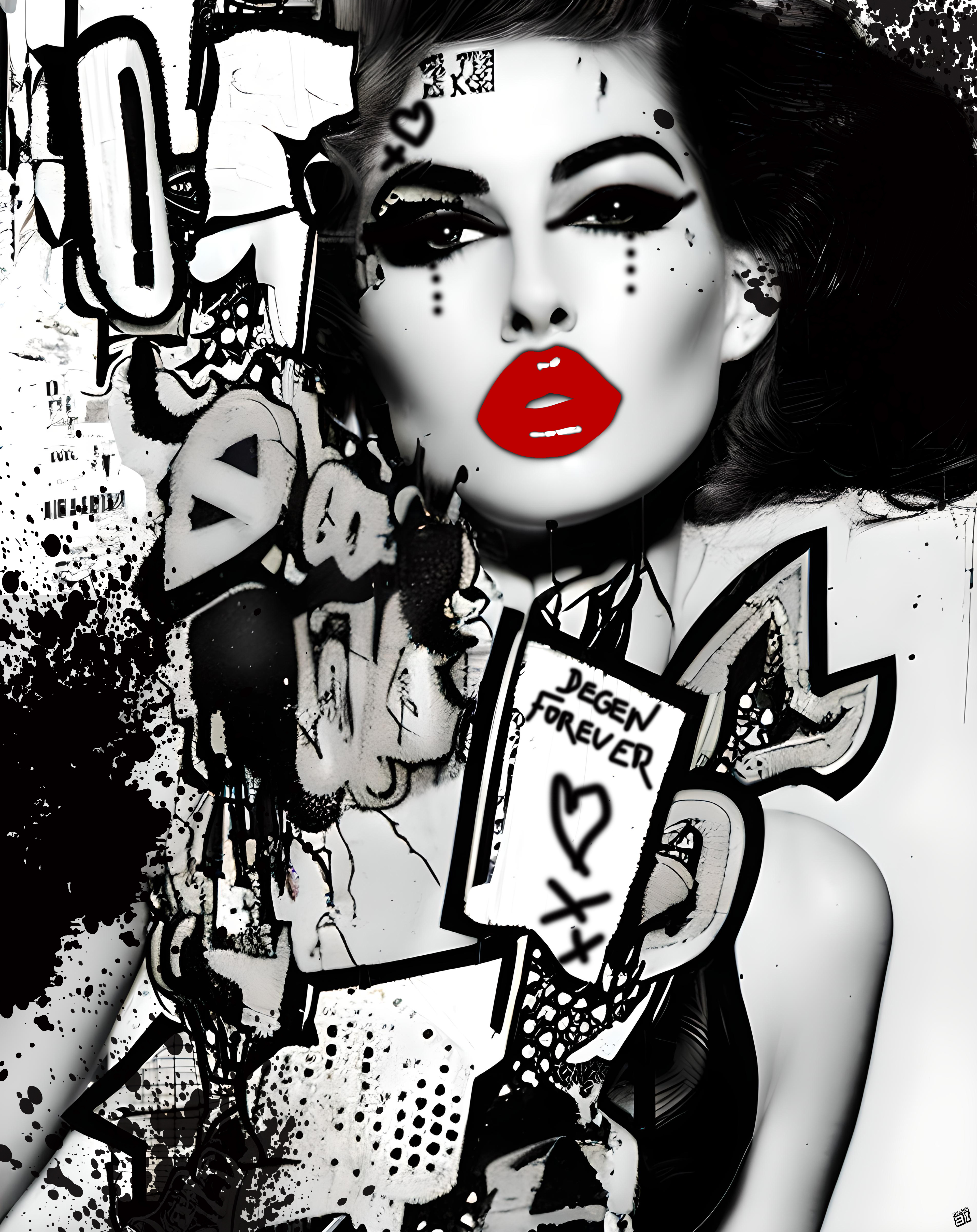 Degen Forever — Miss AL Simpson, Scottish cryptoartist