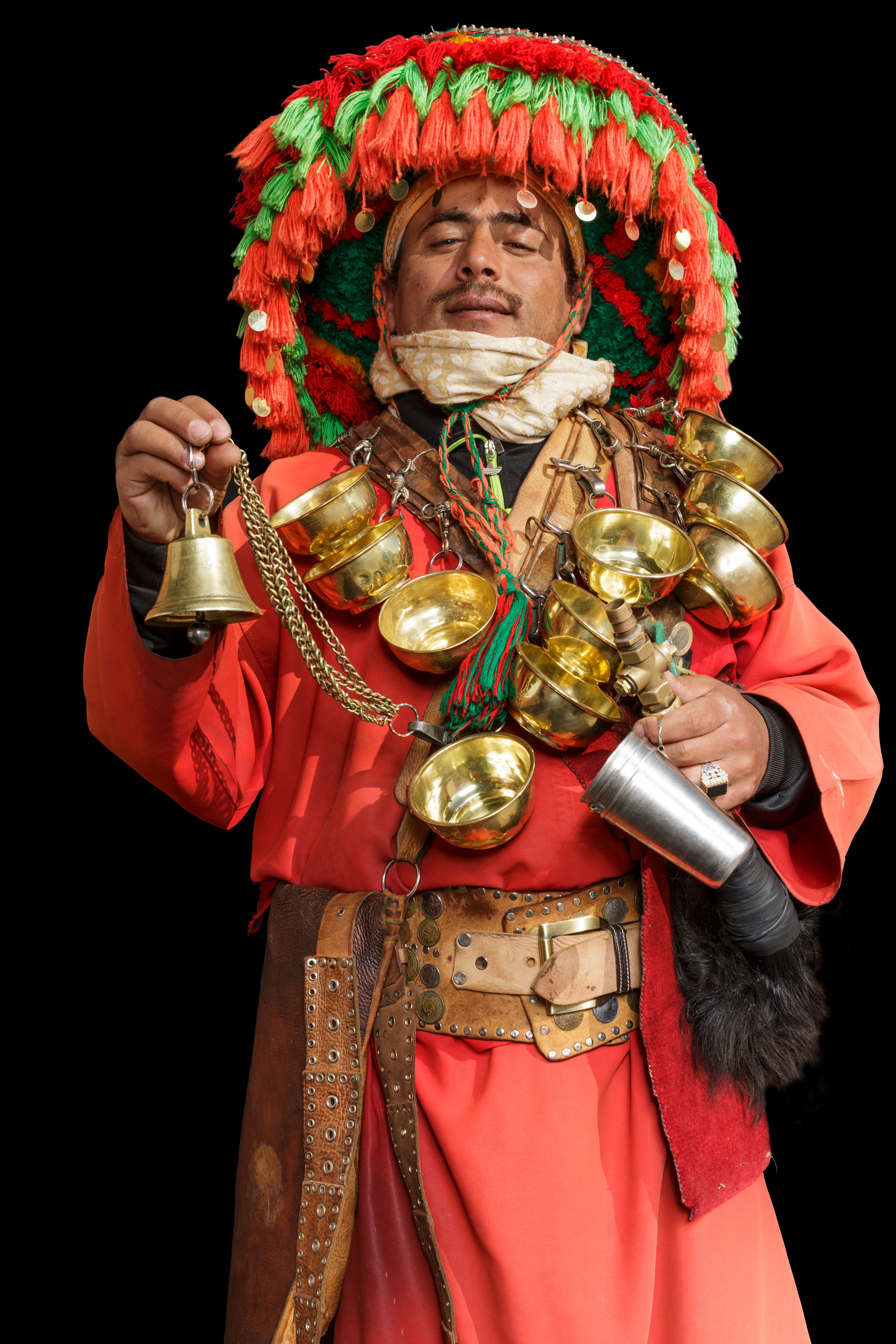 The water-carrier of Marrakech, Morocco