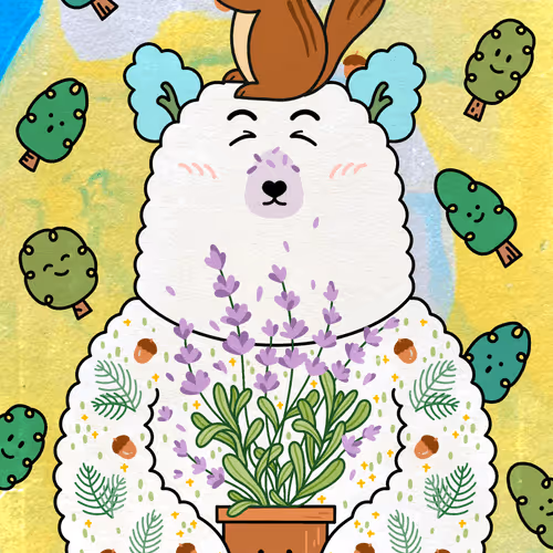 Lavender Bear #3