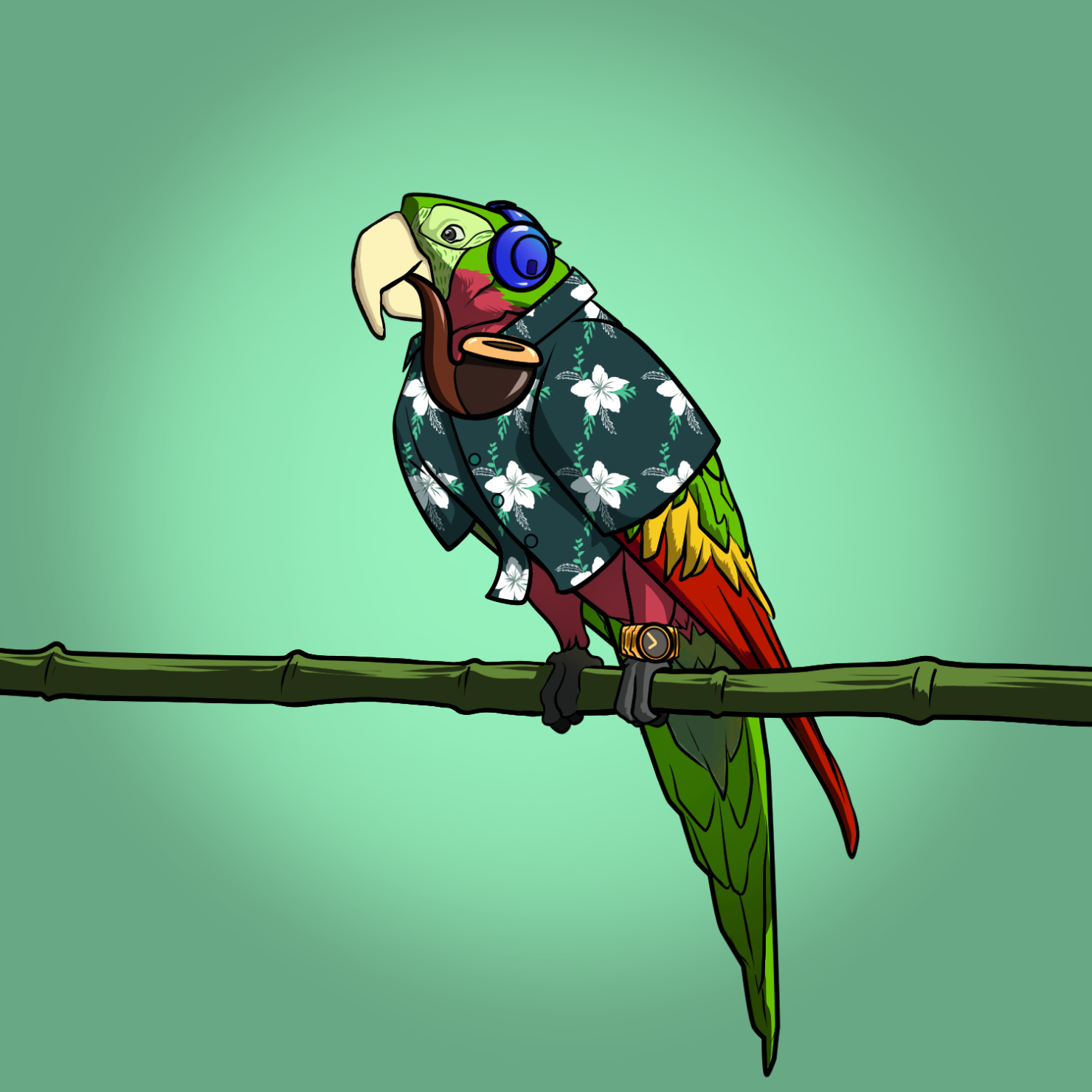 Proper Parrot Tree Club #9383