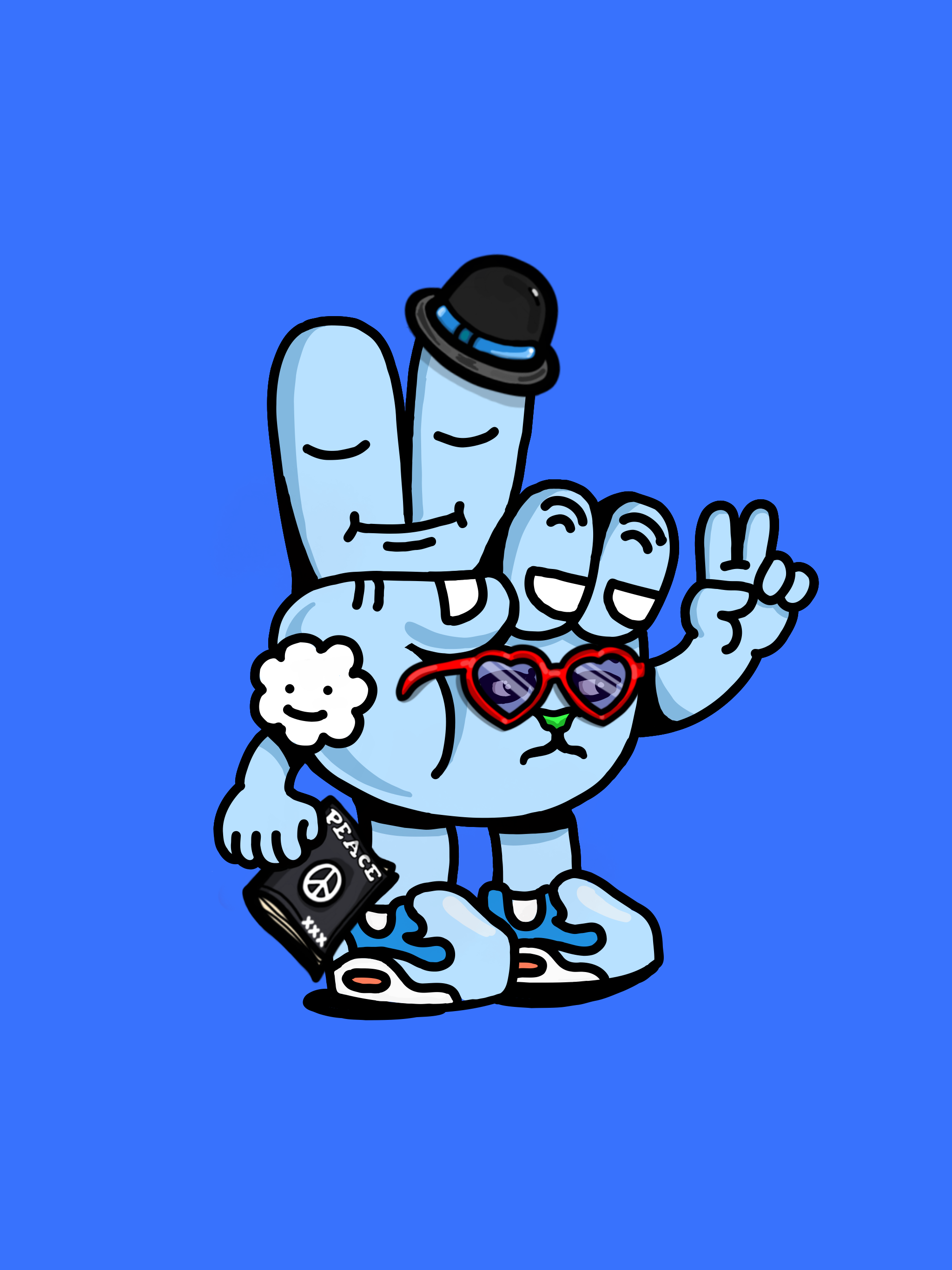 PEACE RABBIT #6290