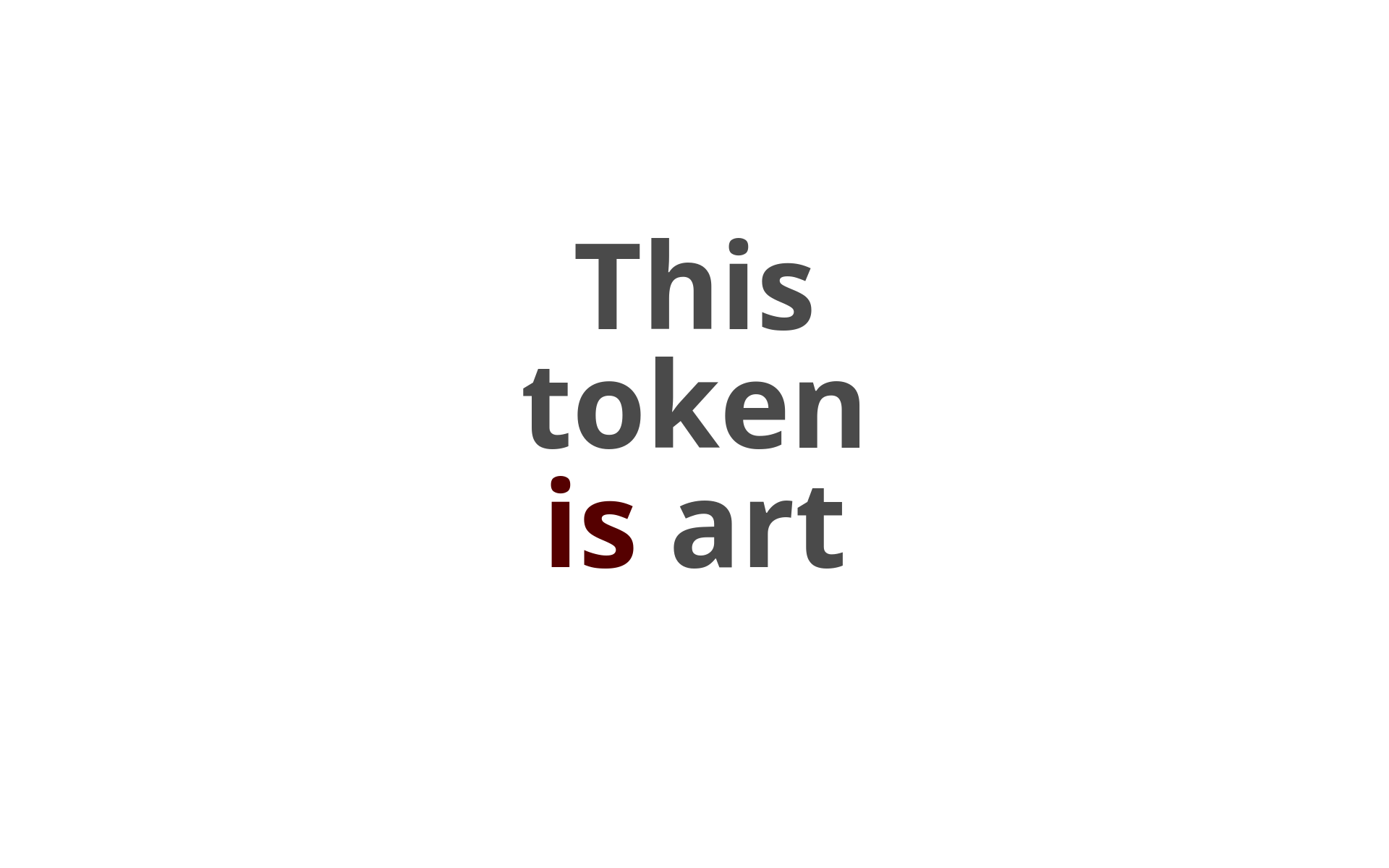 Is Art (Token) 2