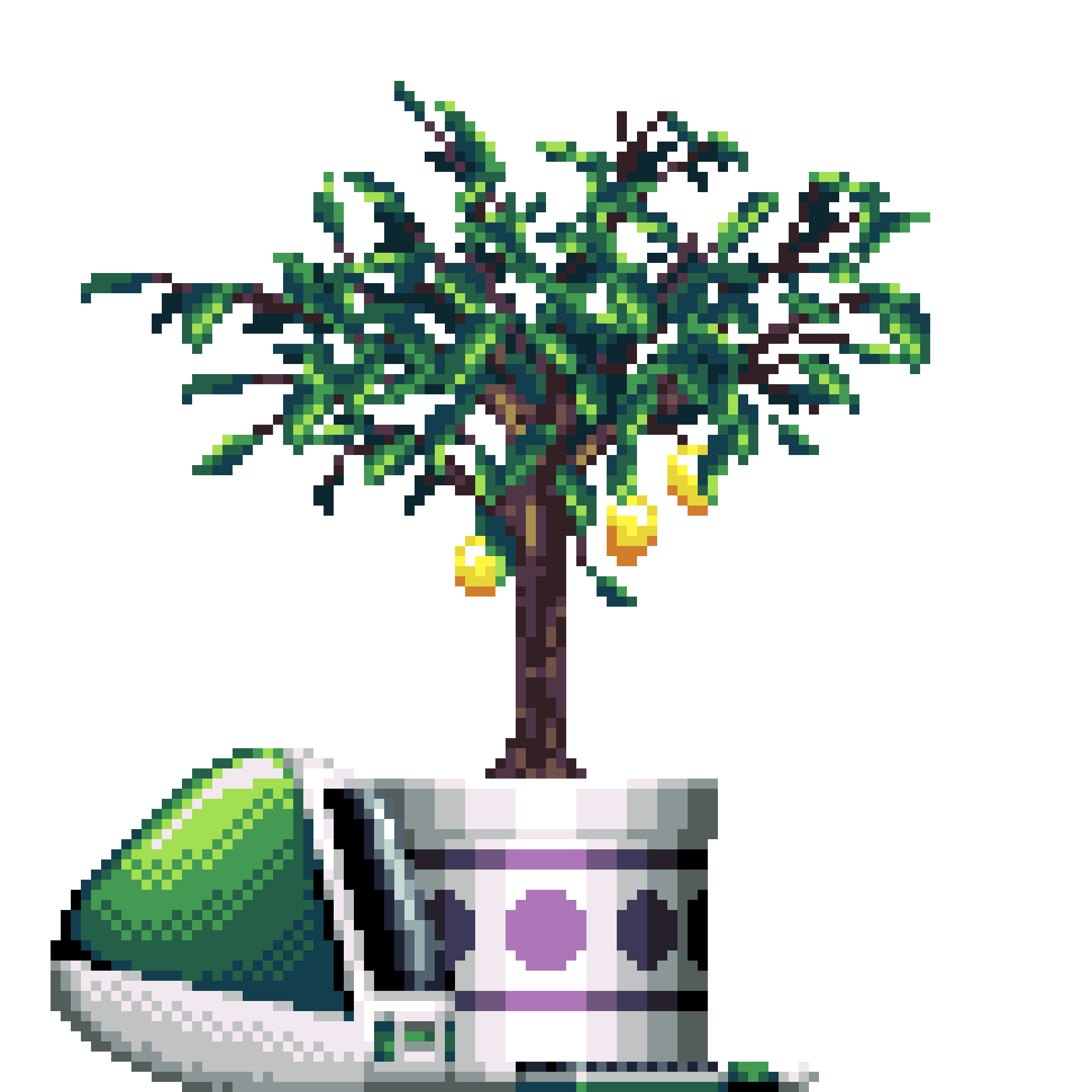 Lemon Tree in Large Pattern pot with iMac