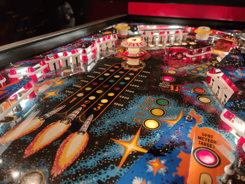 Beautifully Restored Meteor Playfield Picture. 
