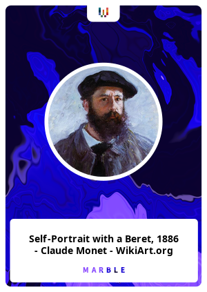 Self-Portrait with a Beret, 1886 - Claude Monet - WikiArt.org