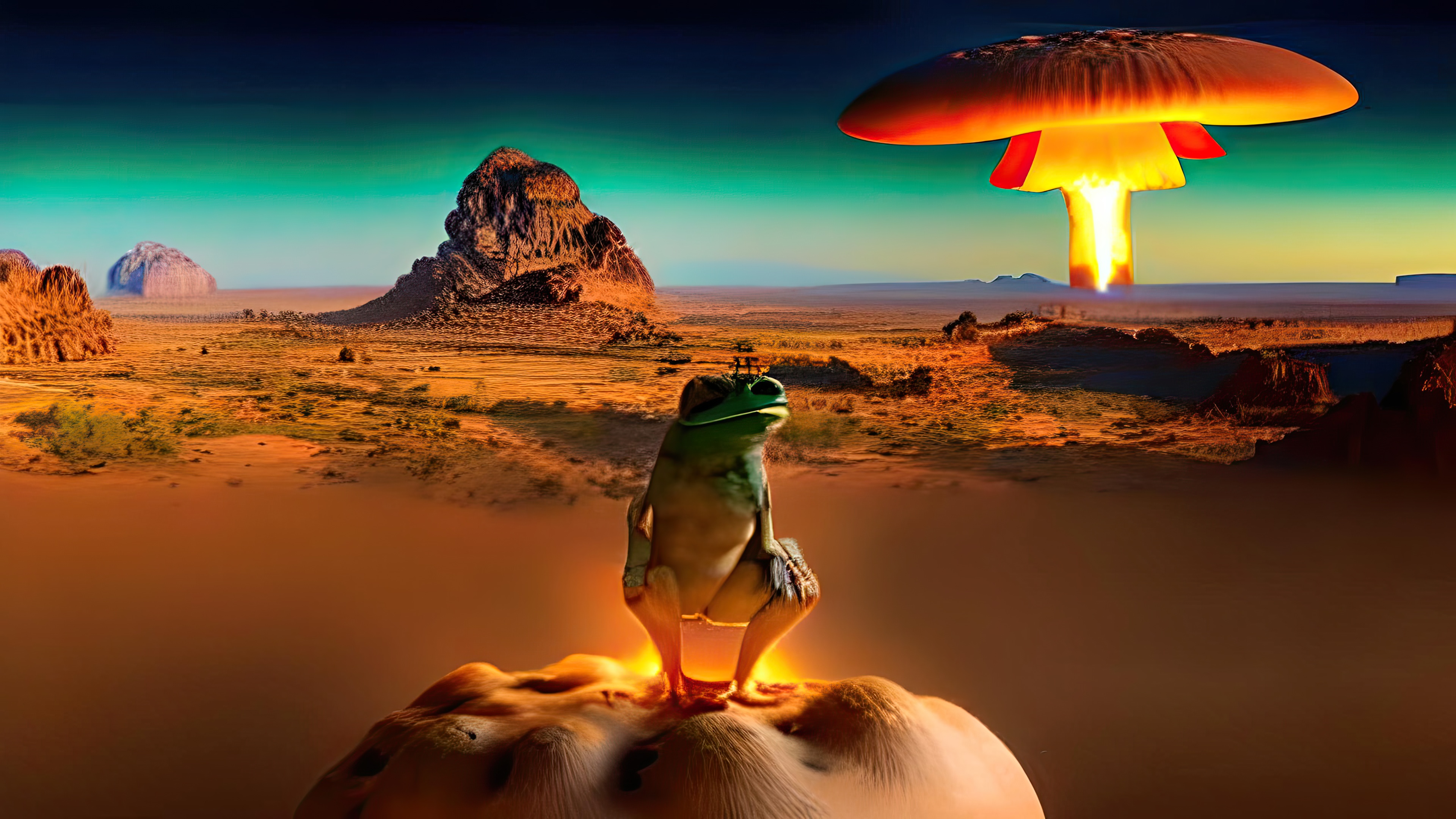 Simulation Number 89: Standing Frog At Beginning Of Creation