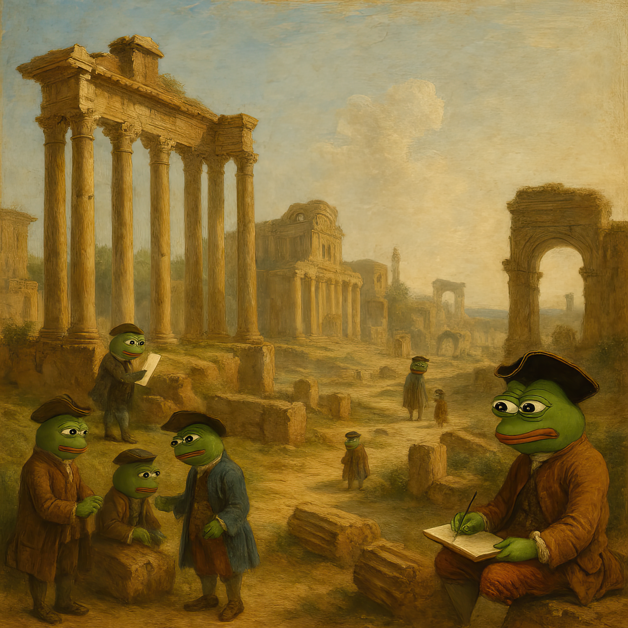 Pepe among the Ruins