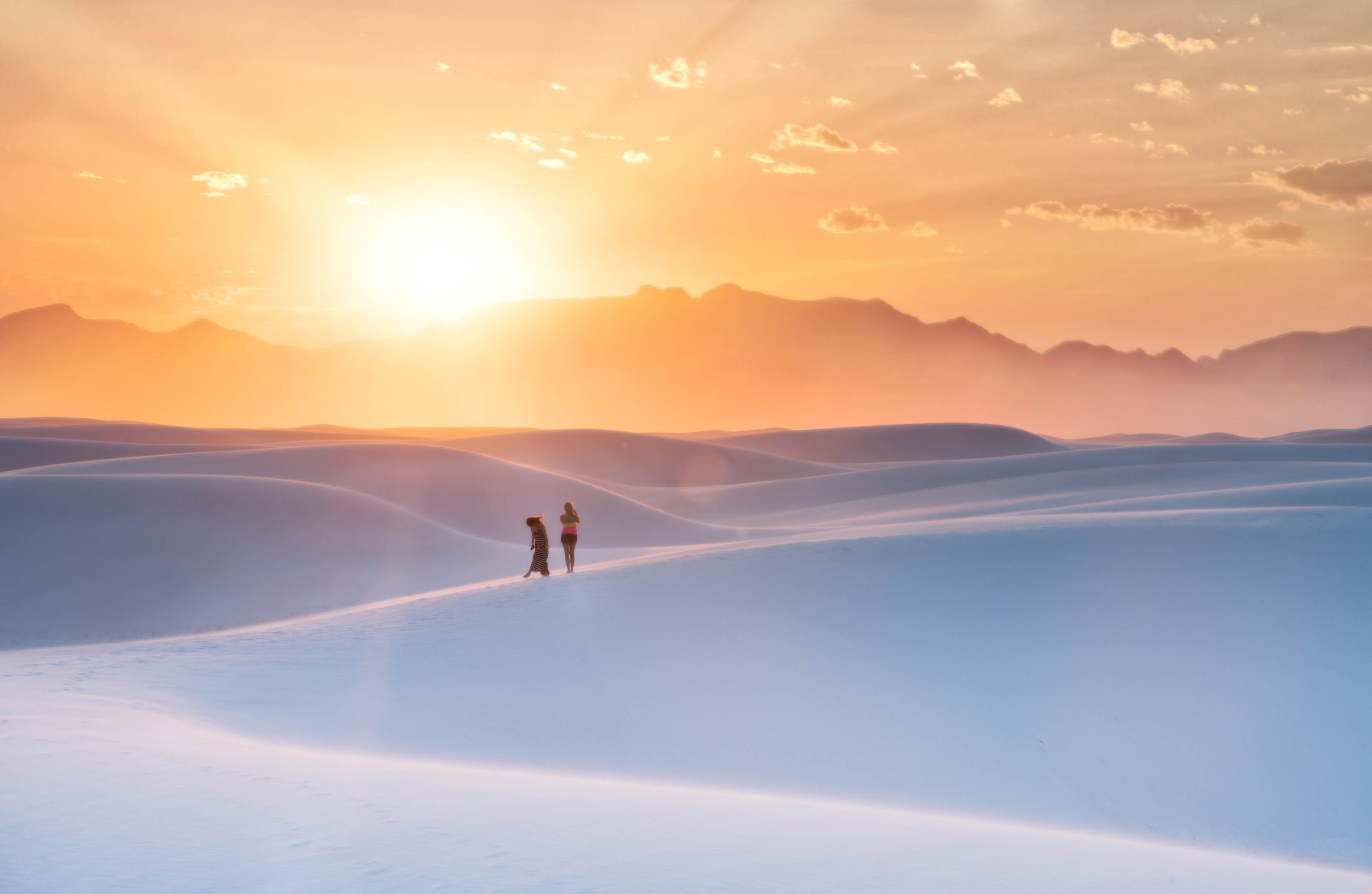 White Sands at Sunset #0021