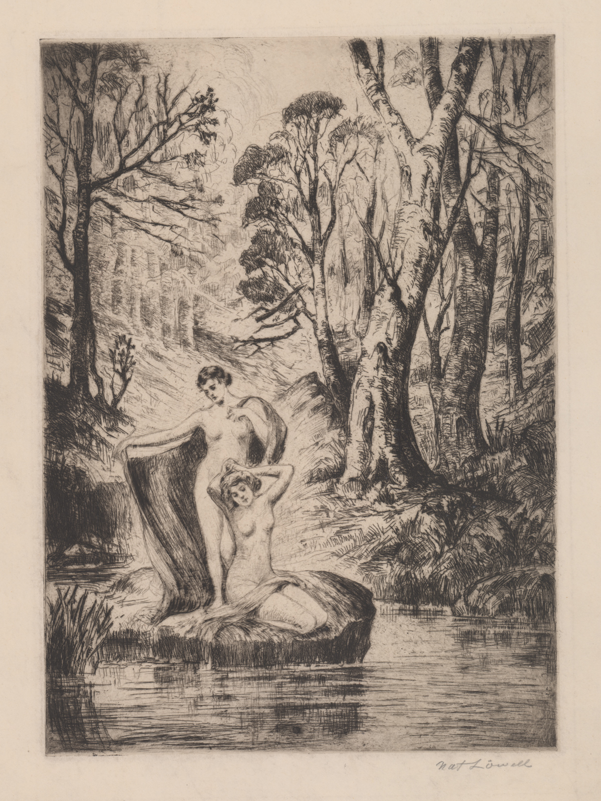 Nat Lowell Etching