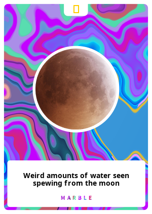 Weird amounts of water seen spewing from the moon