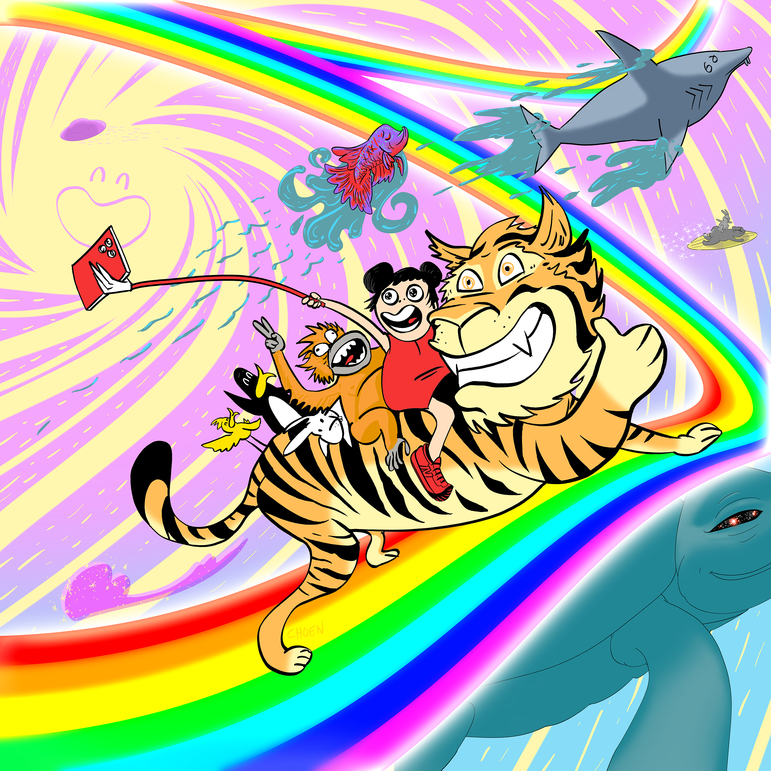 Go Tiger Go Go Ride the Rainbow!