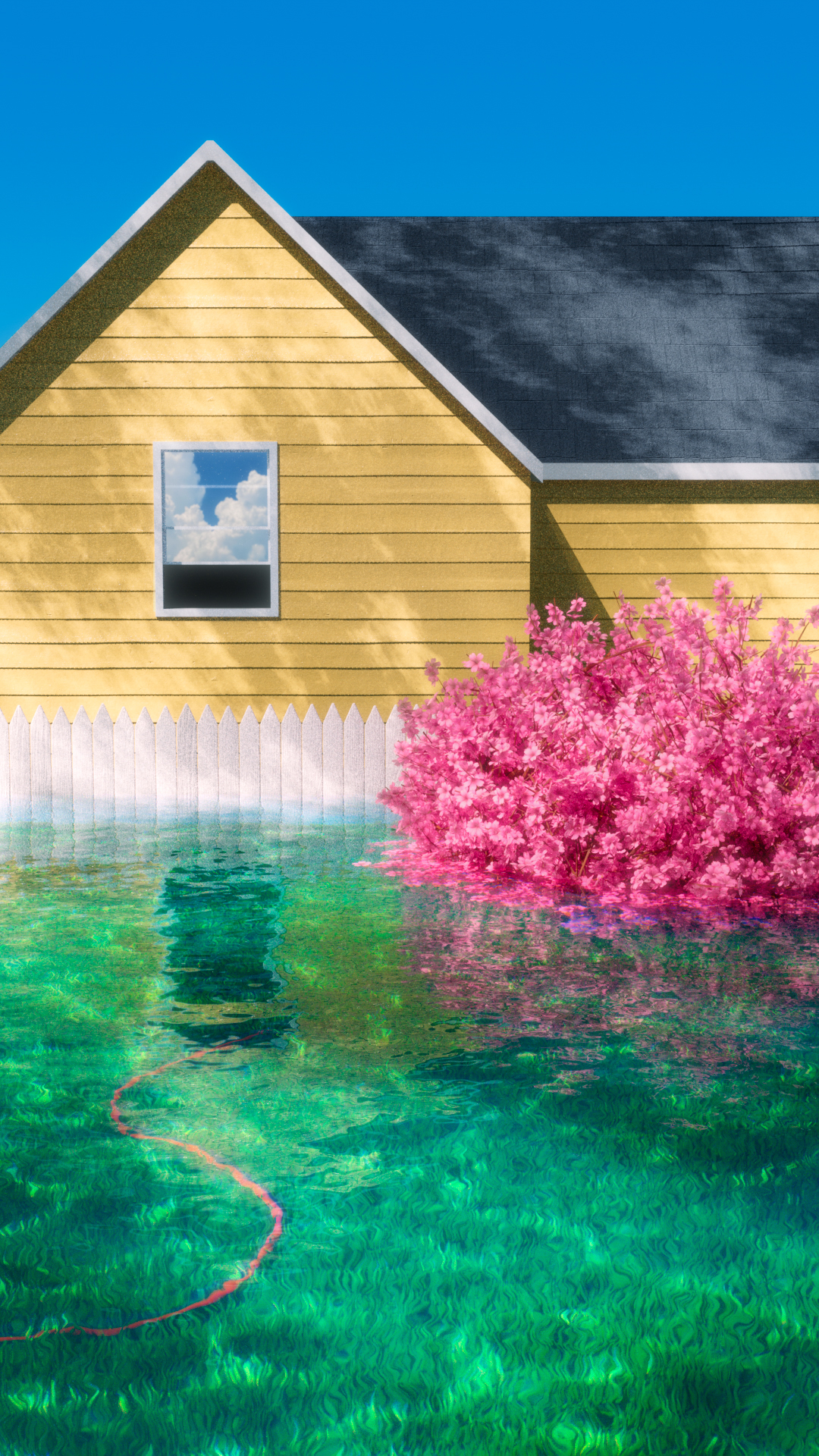 Watering the garden