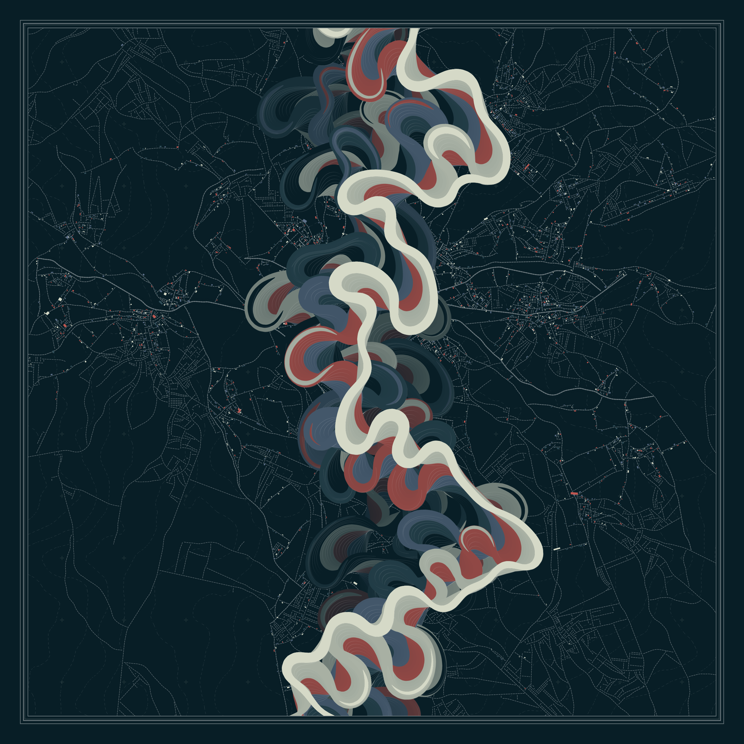 Ancient Courses of Fictional Rivers #725