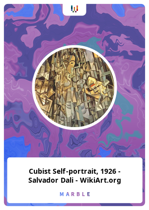 Cubist Self-portrait, 1926 - Salvador Dali - WikiArt.org