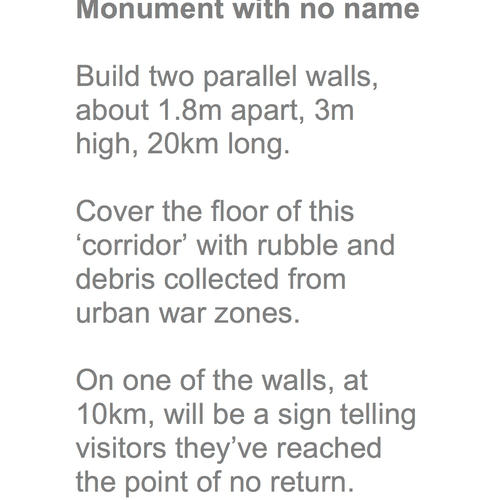 Monument with no name