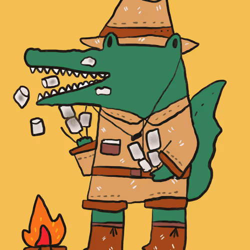 31 Croco eat Marshmellow
