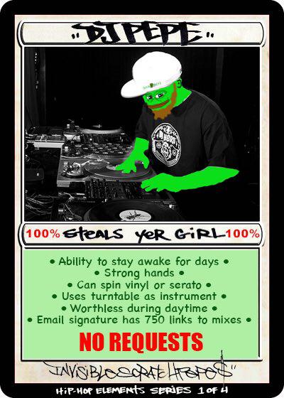 DJPEPE | Rare Pepe | Series #4 Card #29 | 2016