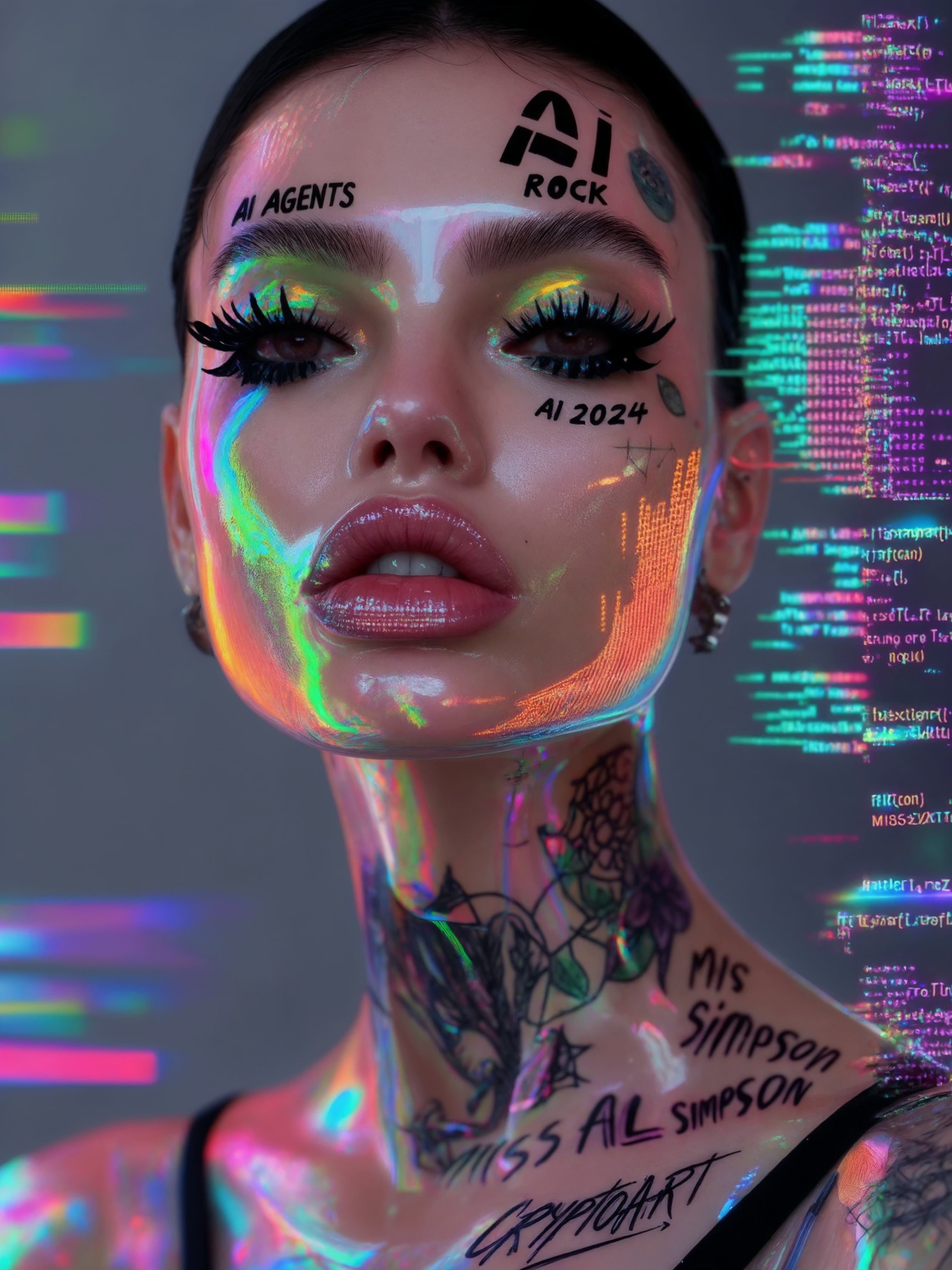MISS AI AGENT 15 — Miss AL Simpson, Scottish cryptoartist