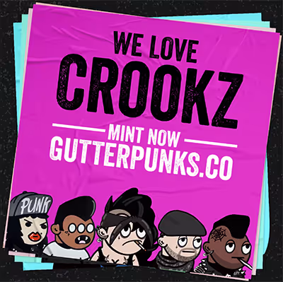 Gutter Punks Flyer - Crookz