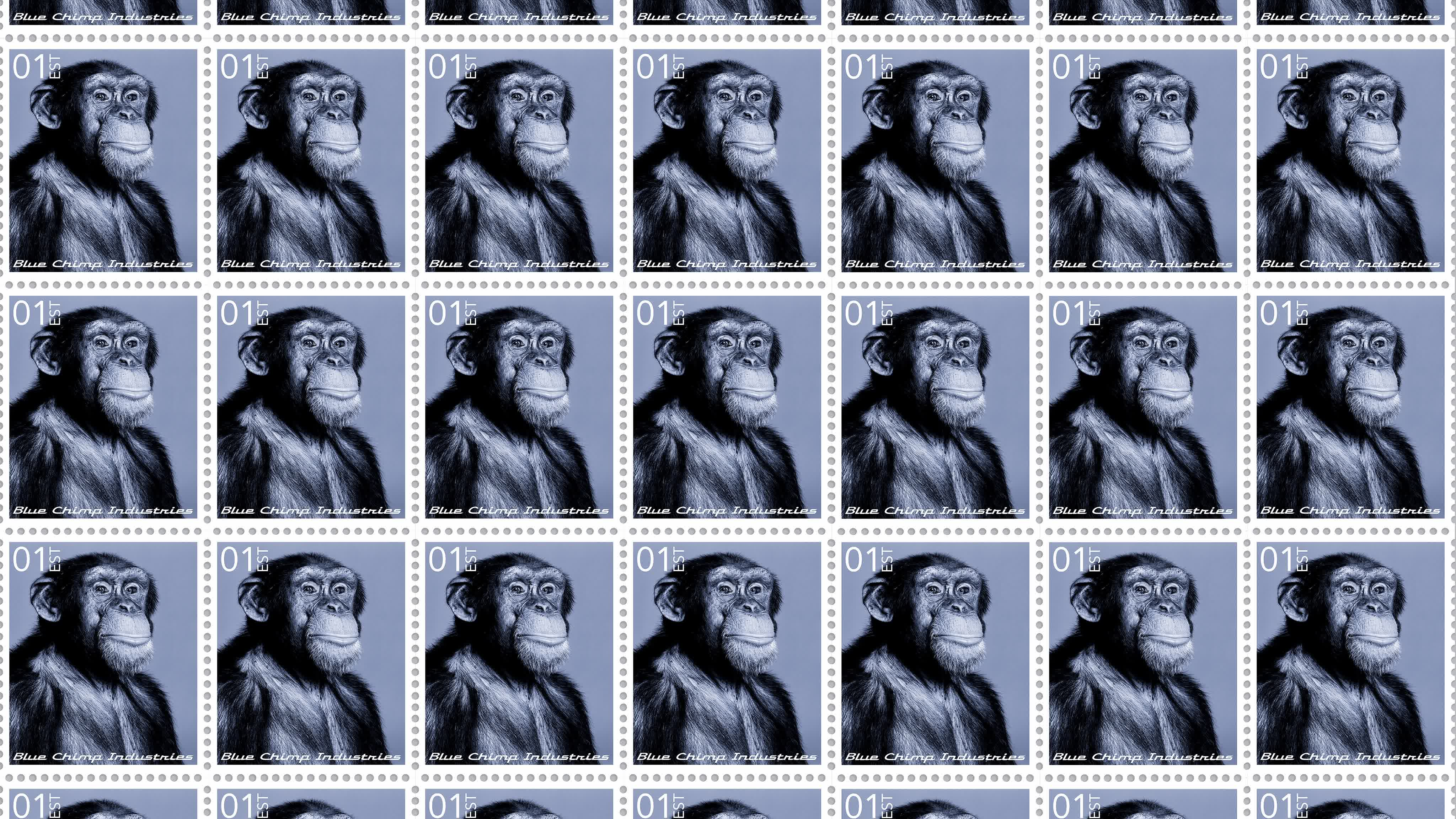 Page of Blue Chimp® Stamps #65/152