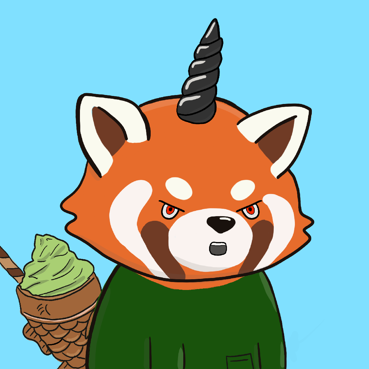 Okay Red Panda #7236