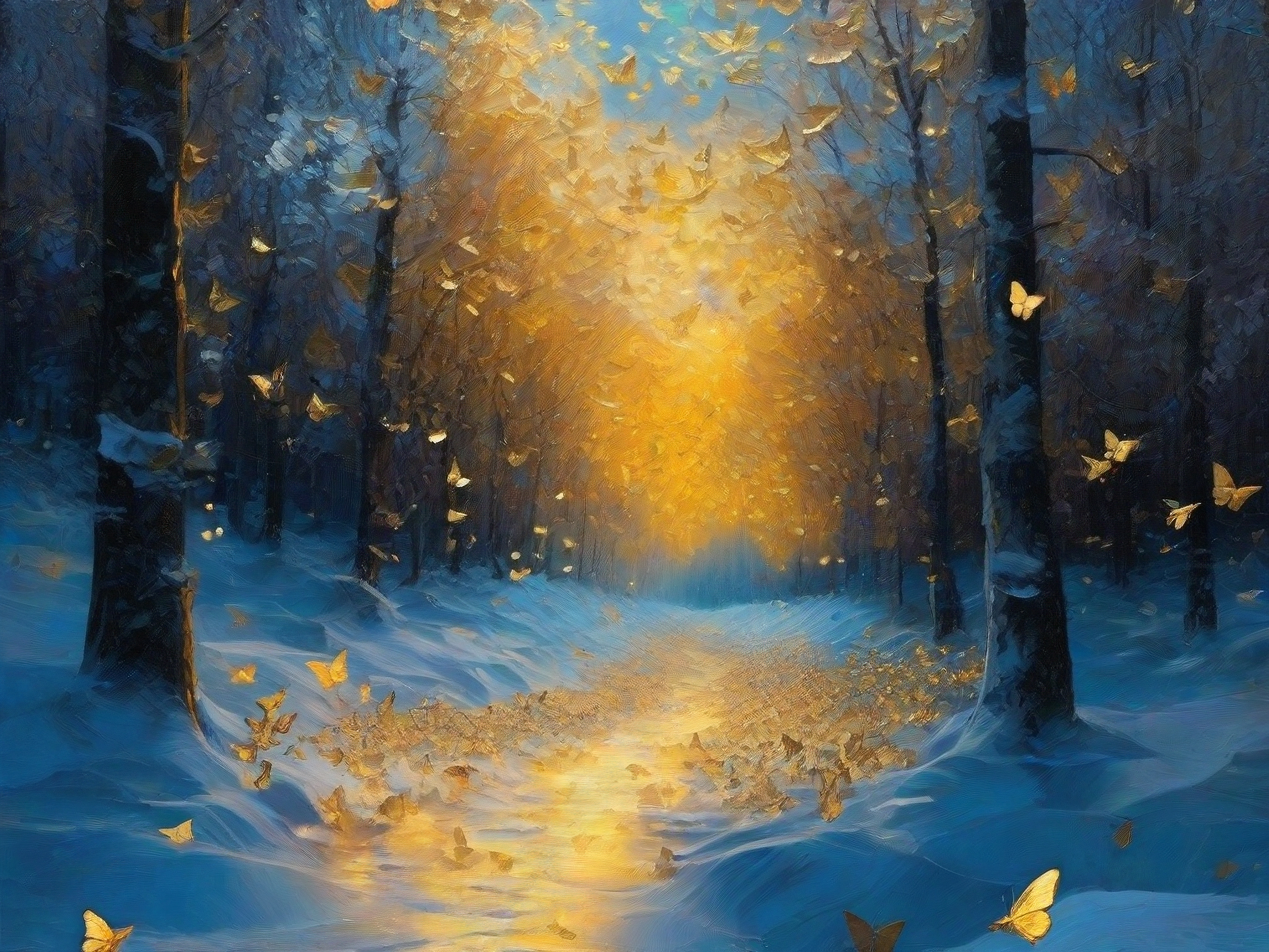 Winter Dreams in Yellow