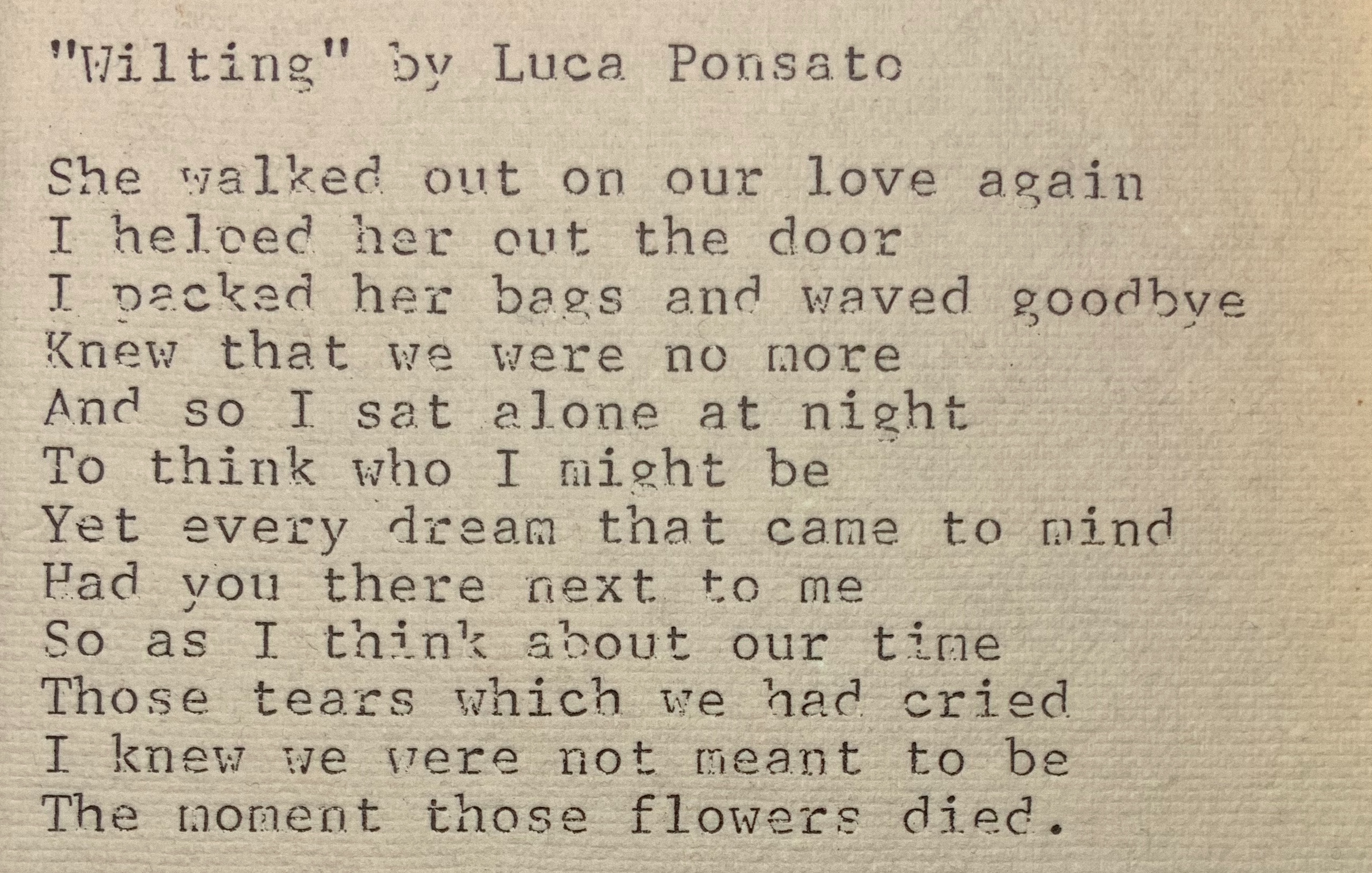 Wilting