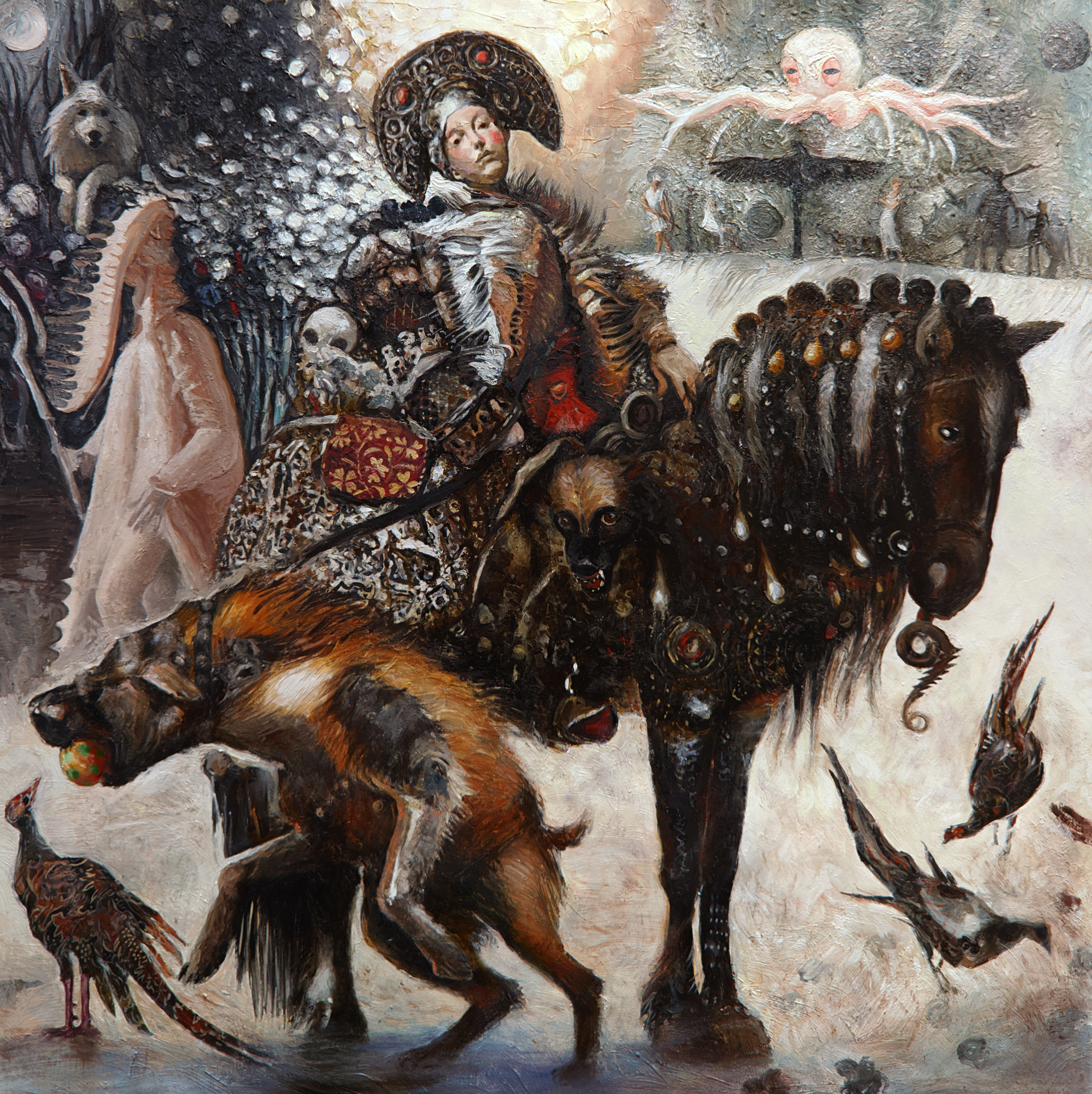 "Oprichnaya Princess" ~ animated oil painting