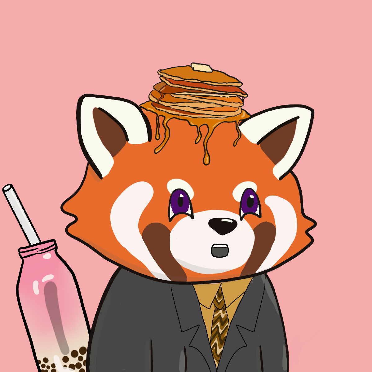 Okay Red Panda #7043