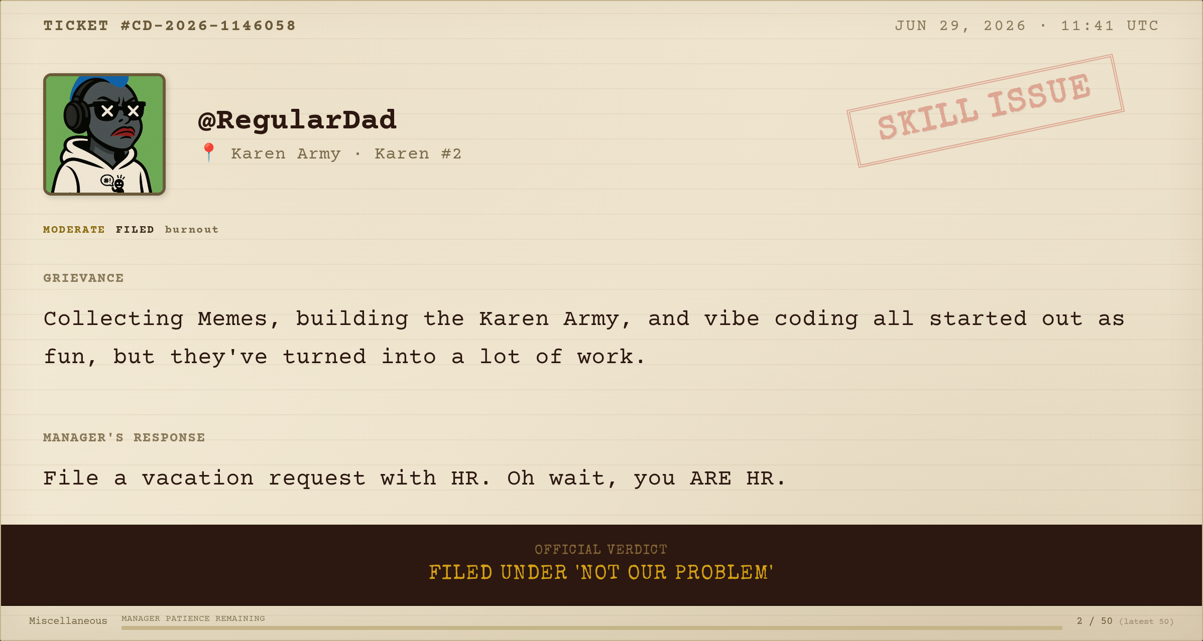 Complaint #095