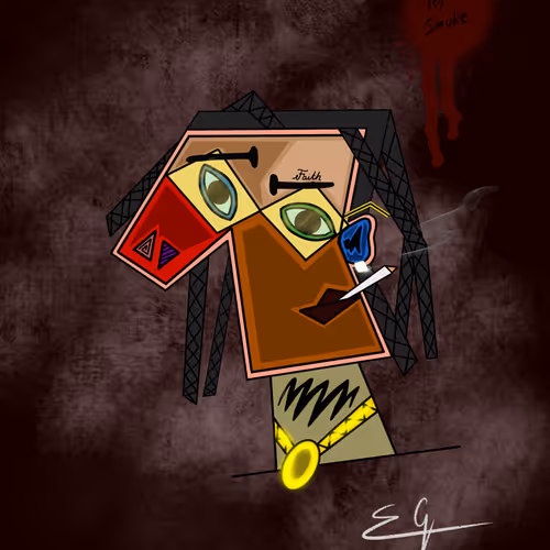POP SMOKE Picasso Artwork
