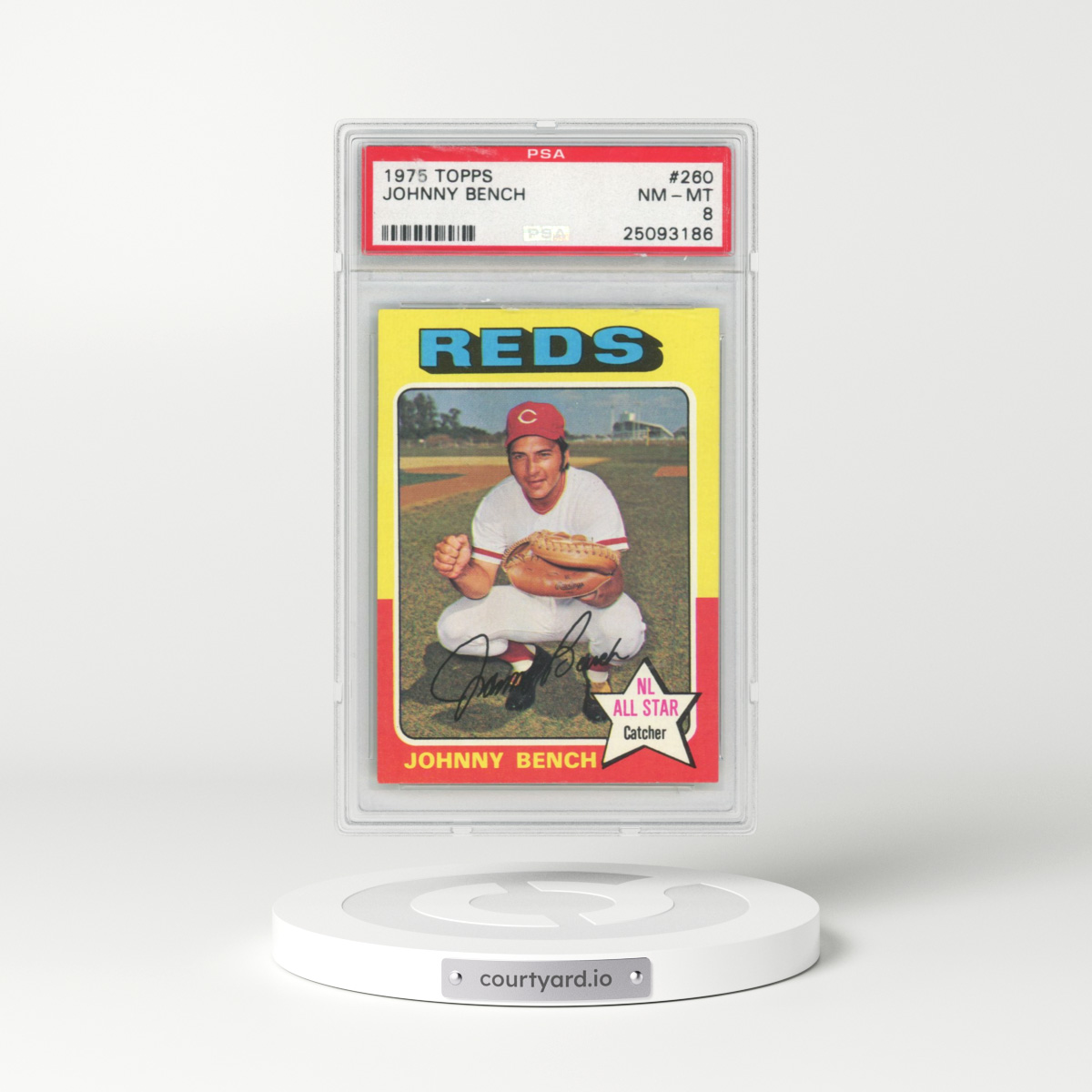 1975 Topps #260 Johnny Bench (PSA 8 NM-MT)