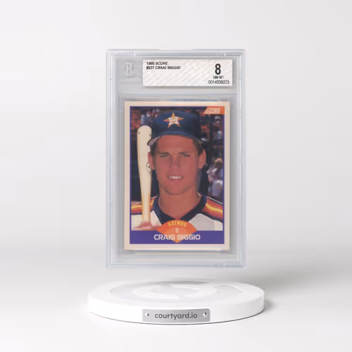 1989 Score #237 Craig Biggio (BGS 8 NM-MT)