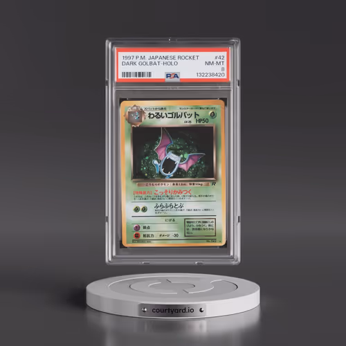 1997 Pokémon Rocket #42 Dark Golbat - Holo (PSA 8 NM-MT)