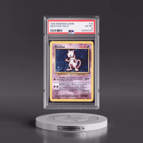 1999 Pokémon Game #10 Mewtwo - Holo (PSA 6 EX-MT)