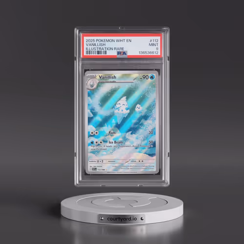 2025 Pokémon Wht EN-White Flare #112 Vanillish - Illustration Rare (PSA 9 MINT)