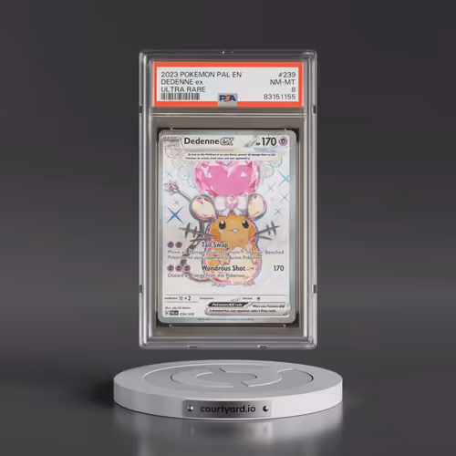 2023 Pokémon Pal EN-Paldea Evolved #239 Dedenne EX - Holo Ultra Rare (PSA 8 NM-MT)