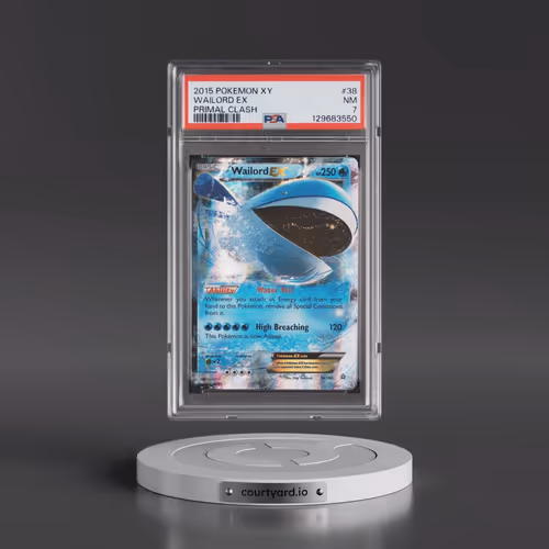 2015 Pokémon XY Primal Clash #38 Wailord EX - Holo (PSA 7 NM)