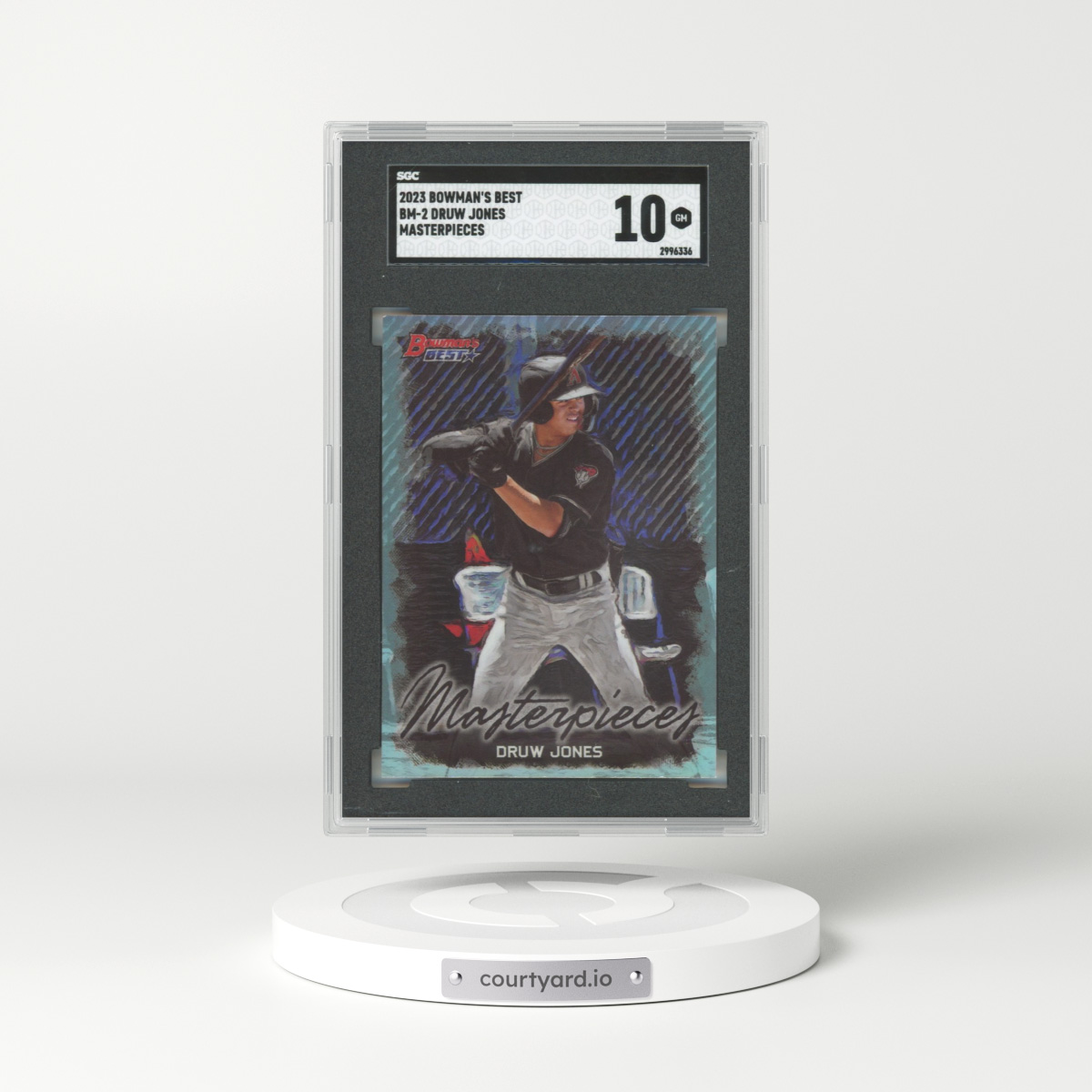 2023 Bowman's Best Bowman Masterpieces #BM2 Druw Jones (SGC 10 GEM MINT)